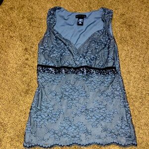 New York & Company XS blouse, great for a party, lace, EUC-like new tank…